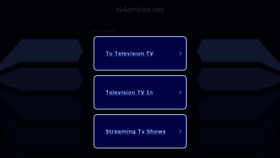 What Tv4embed.net website looked like in 2023 (This year)
