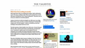 What Tedvalentin.com website looked like in 2023 (This year)
