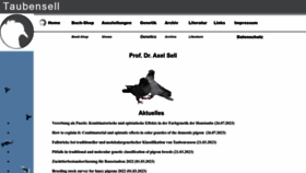 What Taubensell.de website looked like in 2023 (This year)