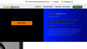 What Talentgroups.com website looked like in 2023 (This year)