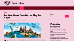 What Tiernoamor.com website looked like in 2023 (This year)