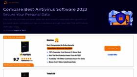 What Topantivirus.net website looked like in 2023 (This year)