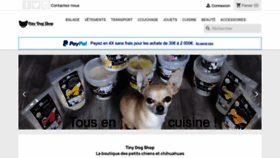 What Tinydogshop.fr website looked like in 2023 (This year)
