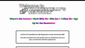 What Trainerkelly.net website looked like in 2023 (1 year ago)