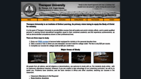 What Theraponuniversity.org website looked like in 2023 (This year)