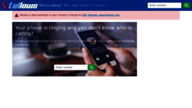 What Tellows.co.uk website looked like in 2023 (2 years ago)