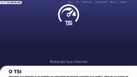 What Testandosuainternet.com.br website looked like in 2023 (This year)