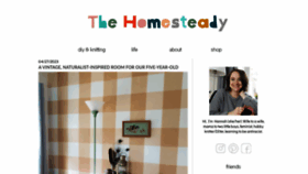 What Thehomesteady.com website looked like in 2023 (This year)