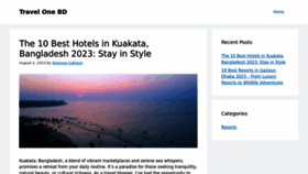 What Travelonebd.com website looked like in 2023 (2 years ago)