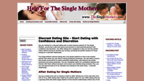 What Thesinglemothers.com website looked like in 2023 (This year)