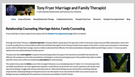 What Tonyfryer.com website looked like in 2023 (This year)