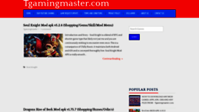 What Tgamingmaster.com website looked like in 2023 (This year)