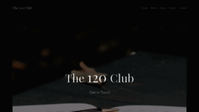 What The120club.com website looked like in 2023 (This year)