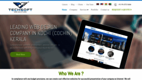 What Techsoftwebsolutions.com website looked like in 2023 (This year)