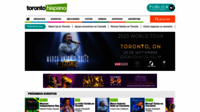 What Torontohispano.com website looked like in 2023 (This year)