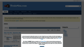 What Trainsim.com website looked like in 2023 (1 year ago)