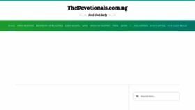 What Thedevotionals.com.ng website looked like in 2023 (This year)