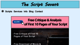 What Thescriptsavant.com website looked like in 2023 (This year)