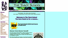 What Tarotschool.com website looked like in 2023 (This year)