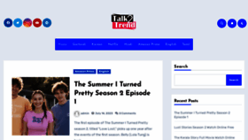 What Talk2trend.com website looked like in 2023 (This year)