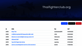 What Thaifighterclub.org website looked like in 2023 (This year)