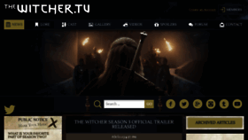 What Thewitcher.tv website looked like in 2023 (This year)