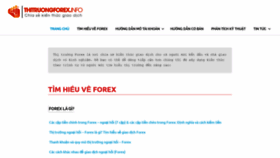 What Thitruongforex.info website looked like in 2023 (This year)