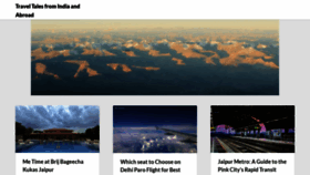 What Traveltalesfromindia.in website looked like in 2023 (This year)