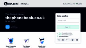 What Thephonebook.co.uk website looked like in 2023 (This year)