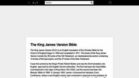 What Thekingjamesversionbible.com website looked like in 2023 (This year)
