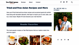 What Twoplaidaprons.com website looked like in 2023 (This year)