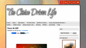 What Thechoicedrivenlife.com website looked like in 2023 (This year)