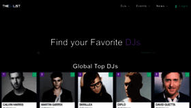 What Thedjlist.com website looked like in 2023 (This year)