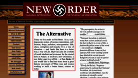What Theneworder.org website looked like in 2023 (This year)