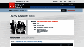 What The-pretty-reckless.net website looked like in 2023 (This year)