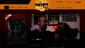What Thehivegallery.com website looked like in 2023 (This year)