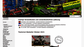What Tractorium.com website looked like in 2023 (This year)