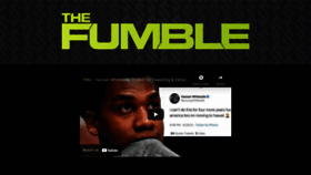 What Thefumble.com website looked like in 2023 (2 years ago)