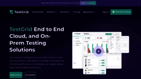What Testgrid.io website looked like in 2023 (1 year ago)