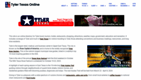 What Tylertexasonline.com website looked like in 2023 (1 year ago)