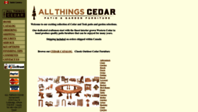 What Teakfurniture.ca website looked like in 2023 (This year)