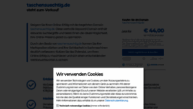 What Taschensuechtig.de website looked like in 2023 (This year)