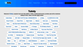 What Tubidy.pw website looked like in 2023 (This year)