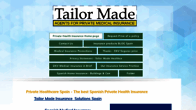 What Tailormadehealthcarespain.org website looked like in 2023 (This year)