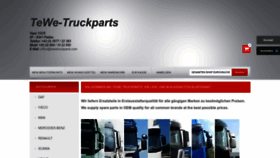 What Tewetruckparts.com website looked like in 2023 (This year)