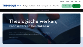What Theologienet.nl website looked like in 2023 (This year)