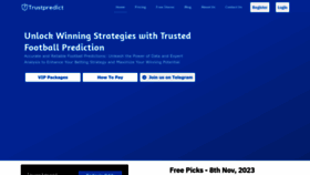 What Trustpredict.com website looked like in 2023 (This year)