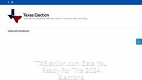 What Txelection.com website looked like in 2023 (This year)
