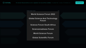 What Thescienceforum.com website looked like in 2023 (This year)