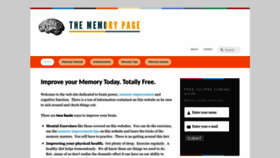What Thememorypage.net website looked like in 2023 (This year)